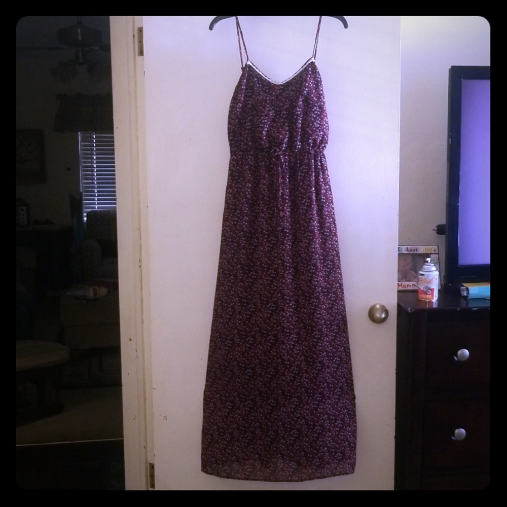 Spaghetti strap maxi summer dress